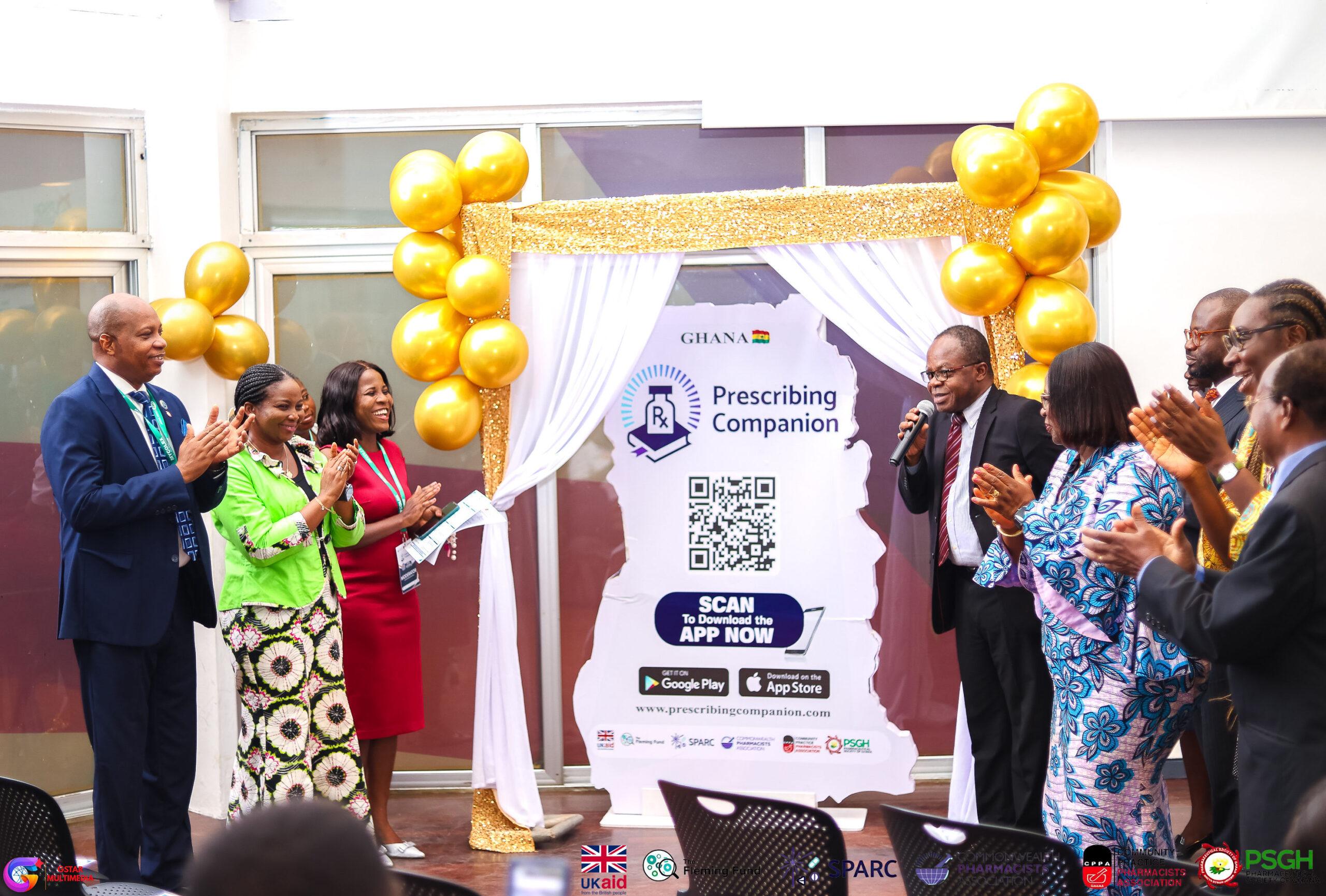 Ghana launch event for the Prescribing Companion App.