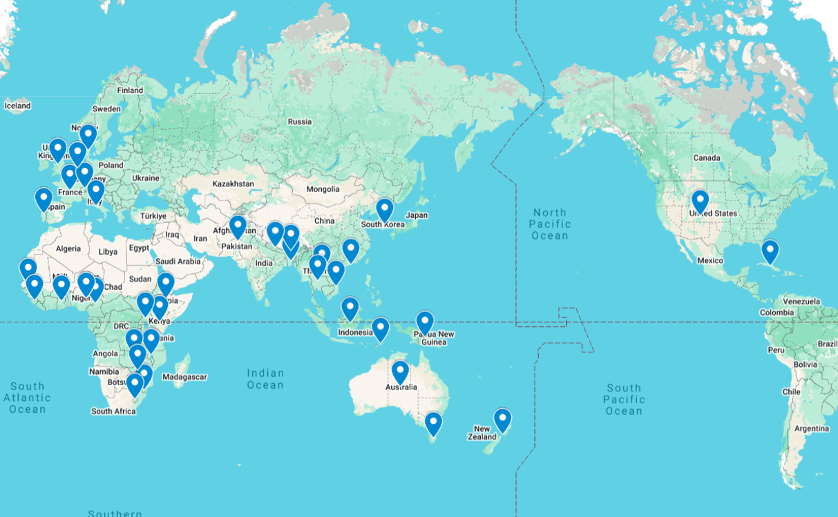 Participants of the Fleming Fund virtual Learning Summit joined from around the world. ​