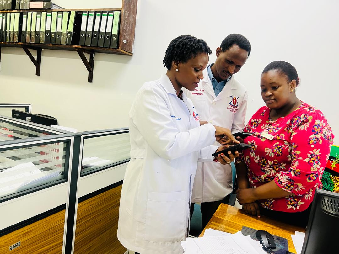 Onsite promotion in Muhimbili National Hospital in Tanzania.